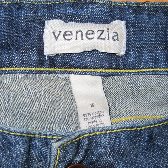 VENEZIA BOOT CUT JEANS 16 R STRETCH DENIM WOMENS - Picture 3 of 4